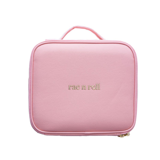 Pink Cosmetic Bag With LED Mirror - Minorly Imperfect FINAL SALE