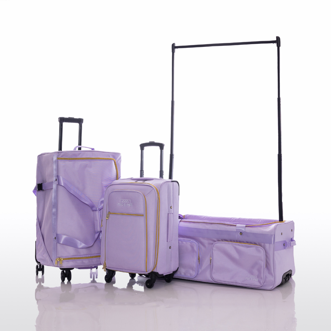 Rolling dance bag sale with garment rack