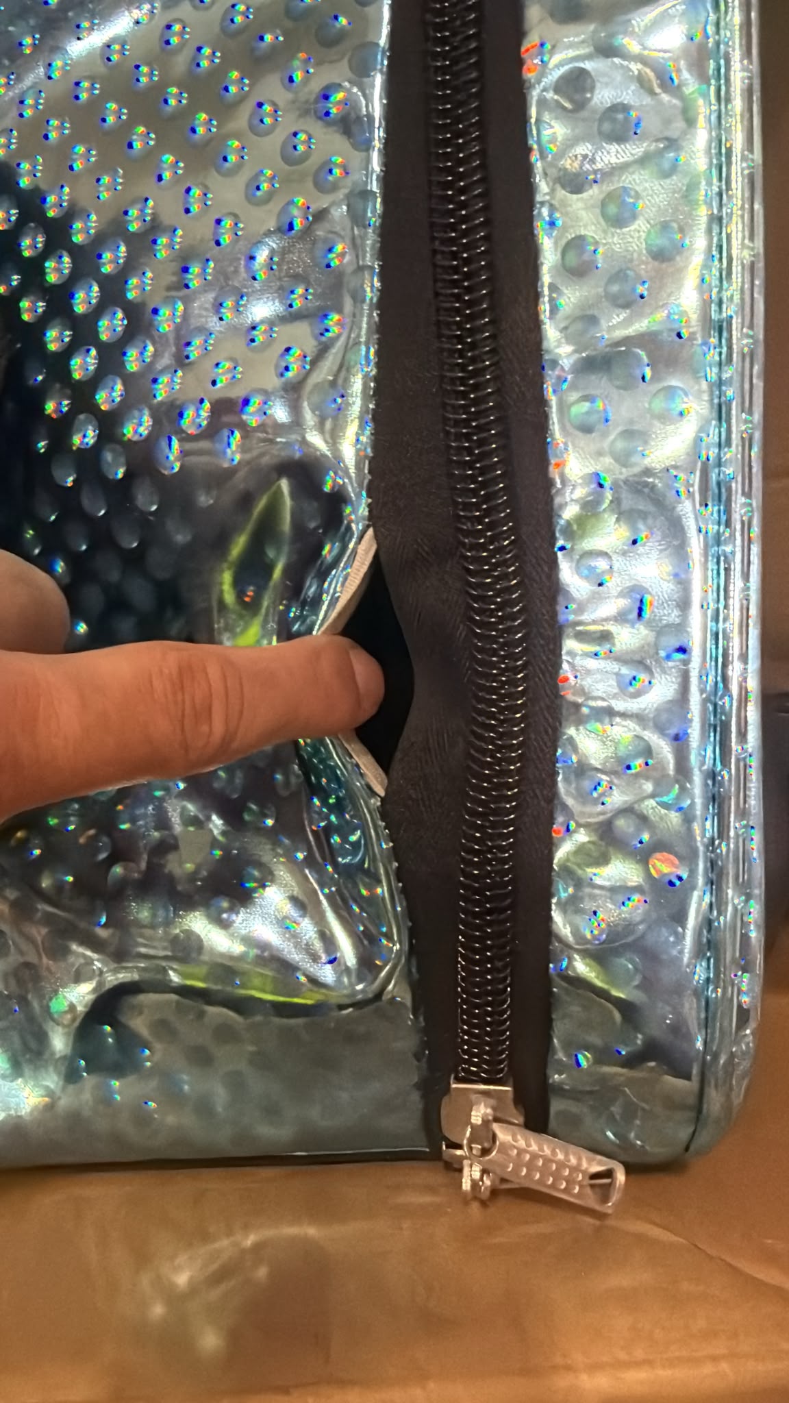 Large Blue Bubbles Bag - Minorly Imperfect FINAL SALE