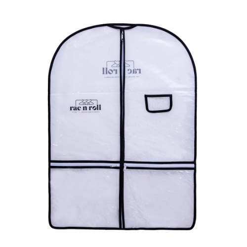 Black Large Zip Cover - Non-Woven Garment Bag + Side Zip and Handles: 63cm  x 150cm - Carton of 50 - New Directions Australia