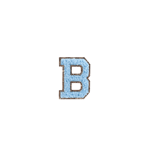 light blue letter b