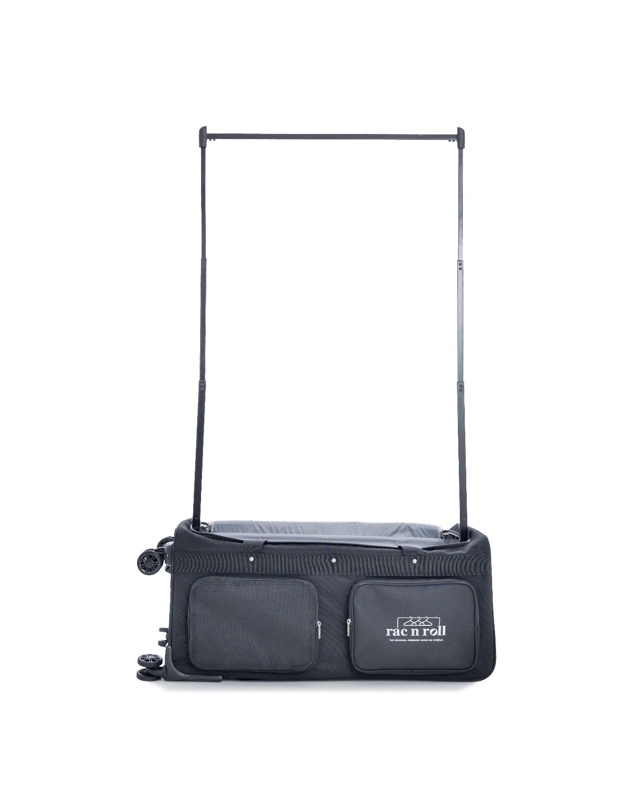 Rolling bag with garment rack sale